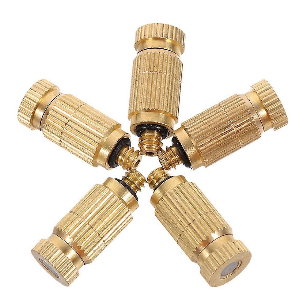 High Pressure Brass Misting Nozzle for Atomizing 5Pcs Outdoor Cooling Systems