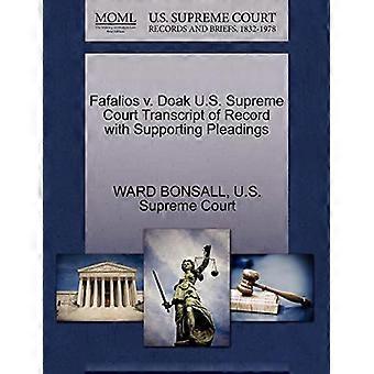 Fafalios V. Doak: Transkript des Obersten Gerichtshofs der USA mit unterstützenden Schriftsätzen