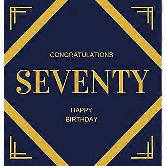 Livre d'or pour un 70e anniversaire (couverture rigide) : Livre d'or pour un 70e anniversaire, décoration pour fêtes et anniversaires, livre de souvenirs, 70e anniversaire, joyeux anniversaire