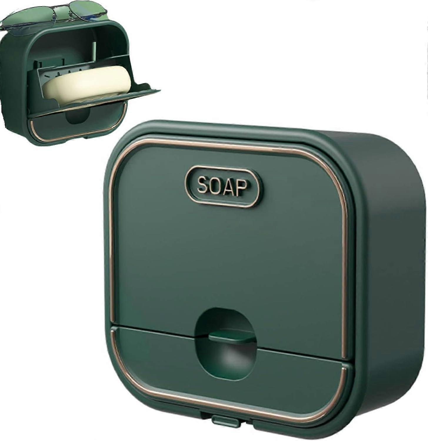 Wall-mounted soap dish (2-pack)