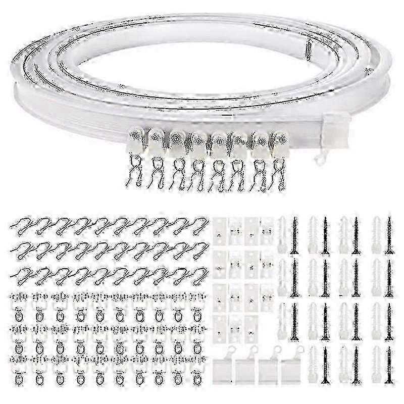 Flexible Bendable Ceiling Curtain Track 5 Meters for Curved Ceiling