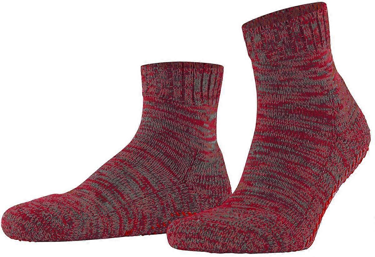 Falke Cotton Grip House Socks - Red Flash