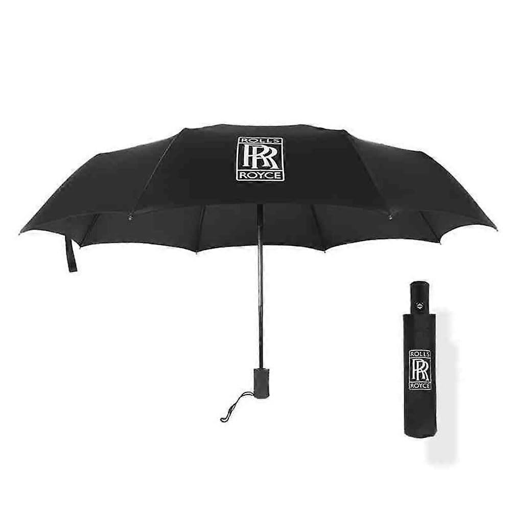 Automatic Folding Umbrella for Car with Waterproof Windproof Canopy, Compact TripleFold Design