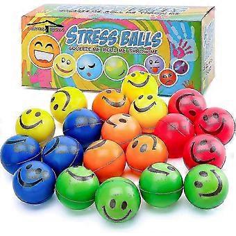 Lovestown 20 Pz Face Squeeze Balls, 2.5inches Smile Squeeze Balls Face Stress Balls Stress Relief Balls For Finger Exercise School Carnival Reward Pa