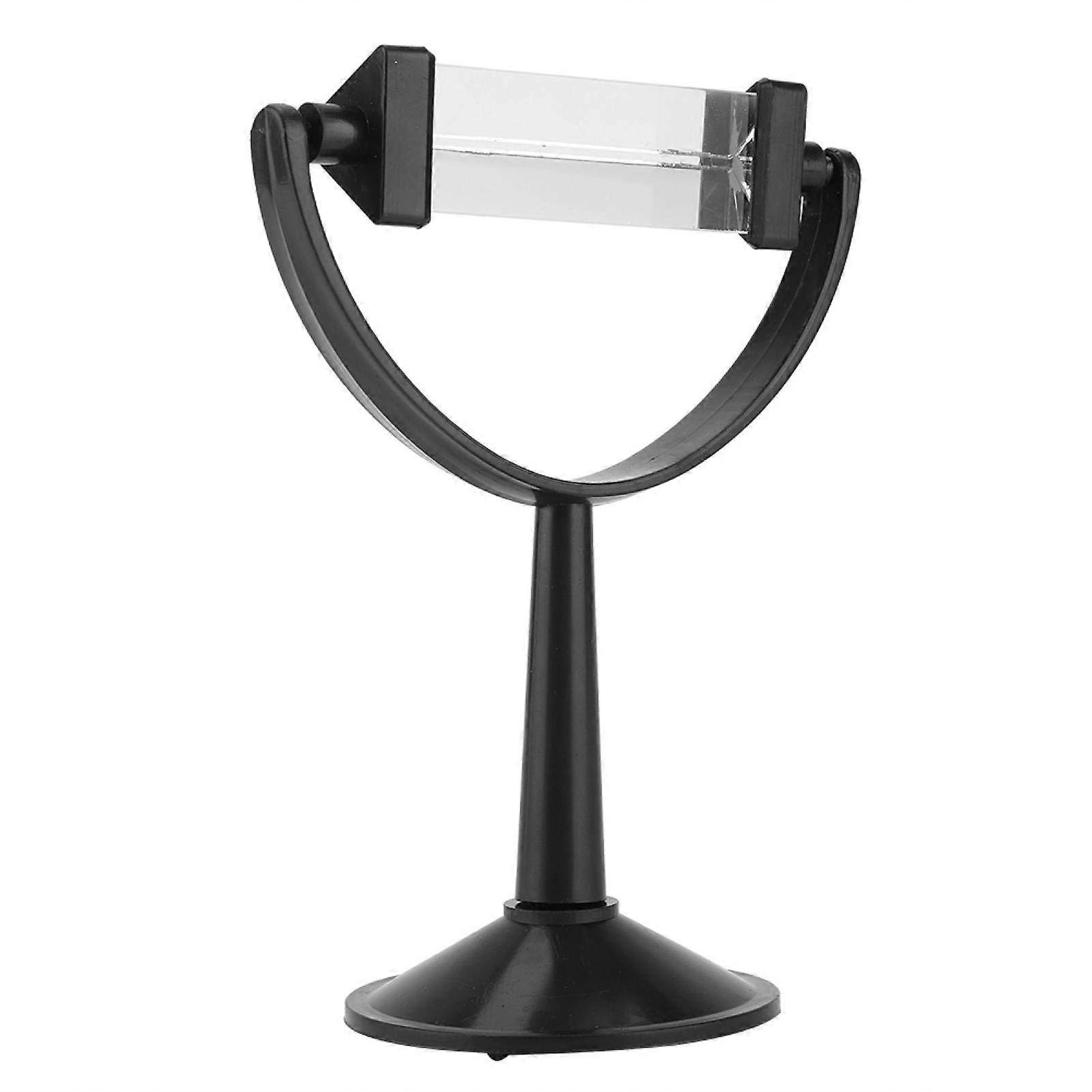 Optical Glass Triangular Prism with Stand for Light Spectrum Display and Physics Classroom