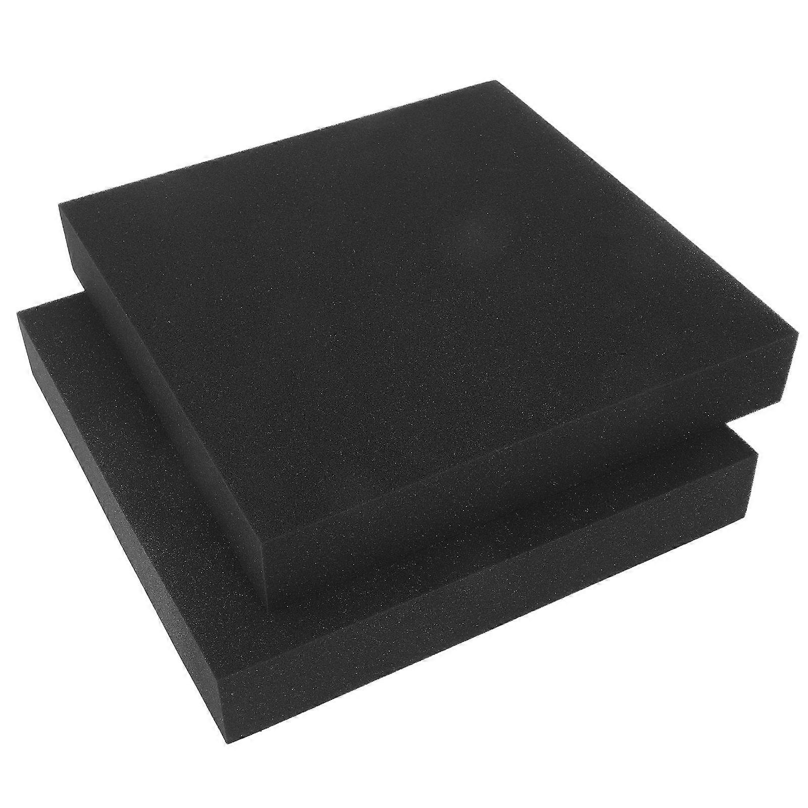 Packaging Filler Black Sponge Inserts for Packaging Cushion 2Pcs High-Density Padding