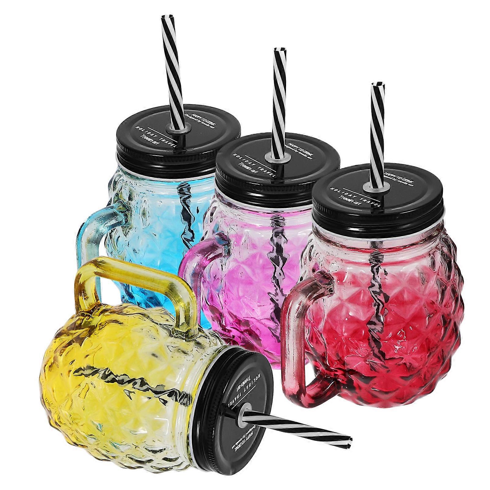 Gradient Glass Cups Multifunction Drinking Glasses 4Pcs for Home Use