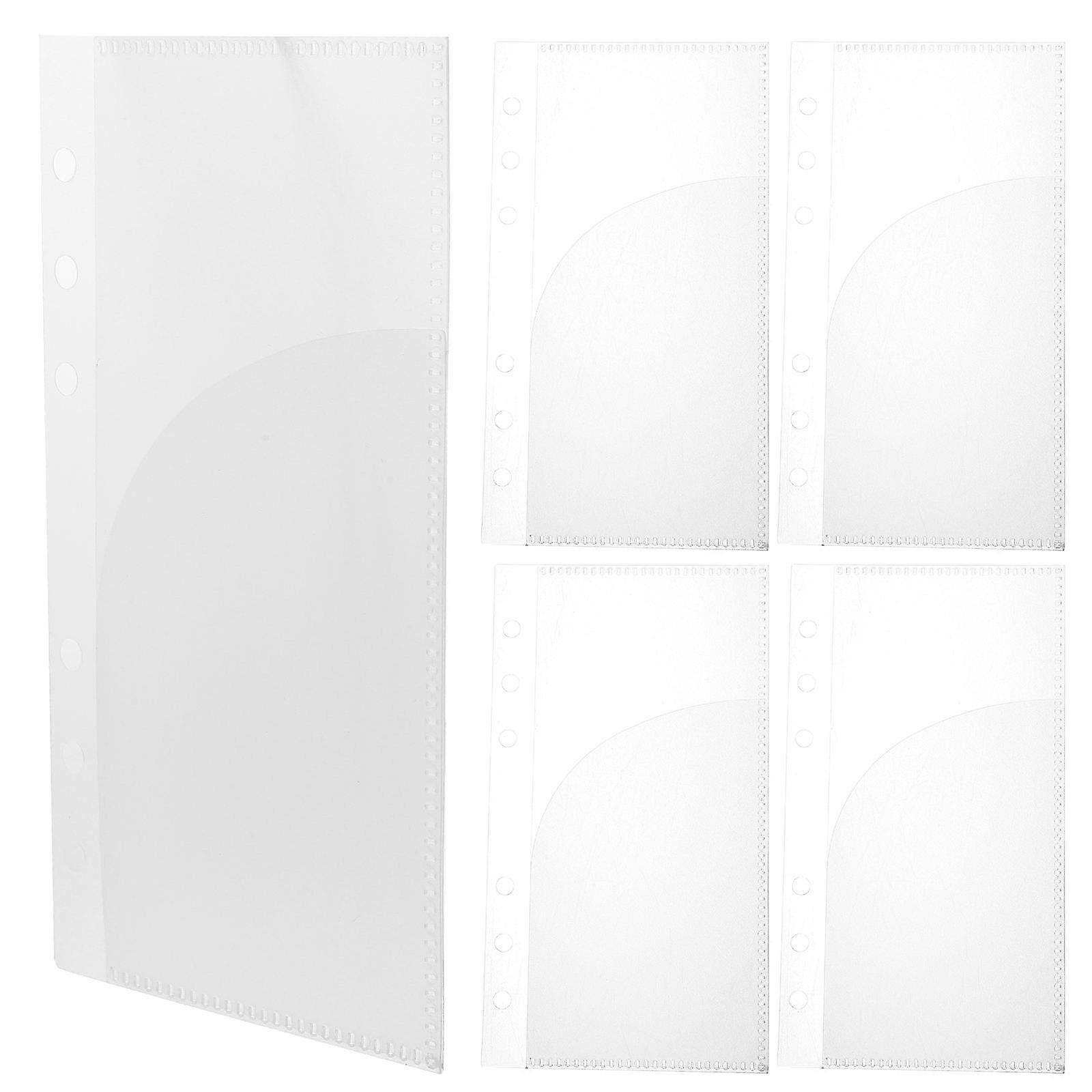 PP Binder Pocket Binder Insert for Financial Budgeting 5Pcs
