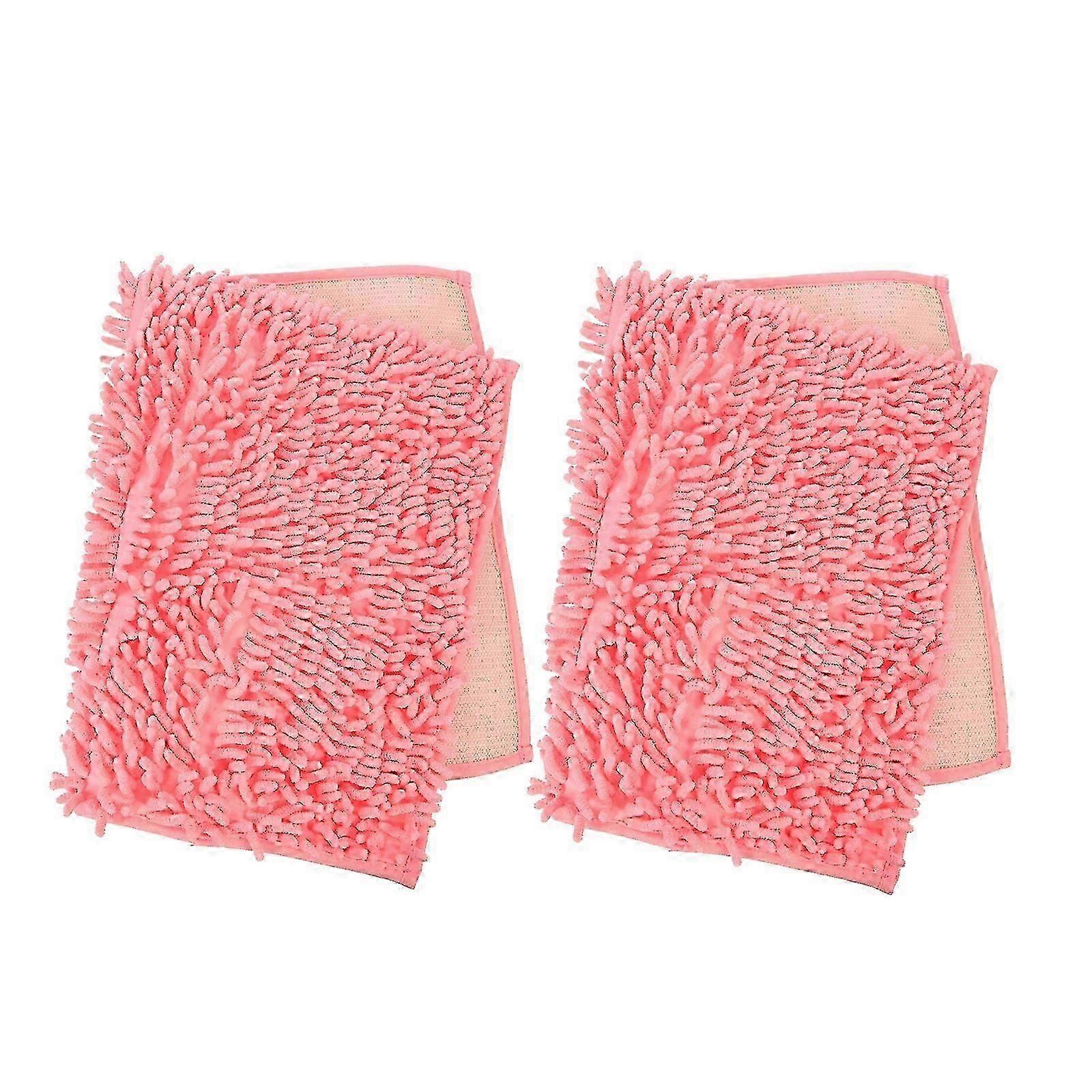 Warm Keep Pet Bed Privacy Providing Chenille Rabbit Mat 2Pcs
