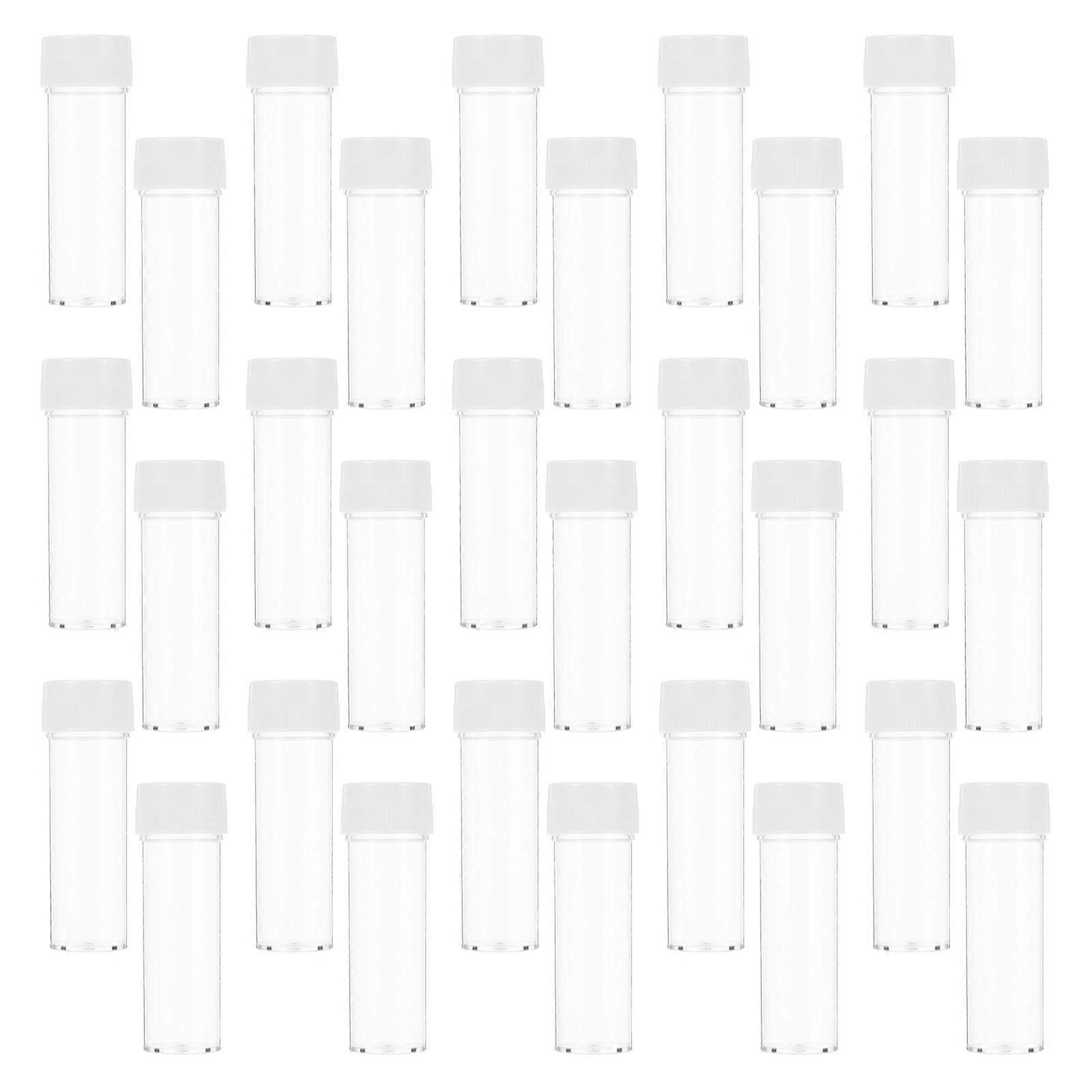 Clear Plastic Propagation Tubes for Scientific Experiment 50Pcs Sample Containers