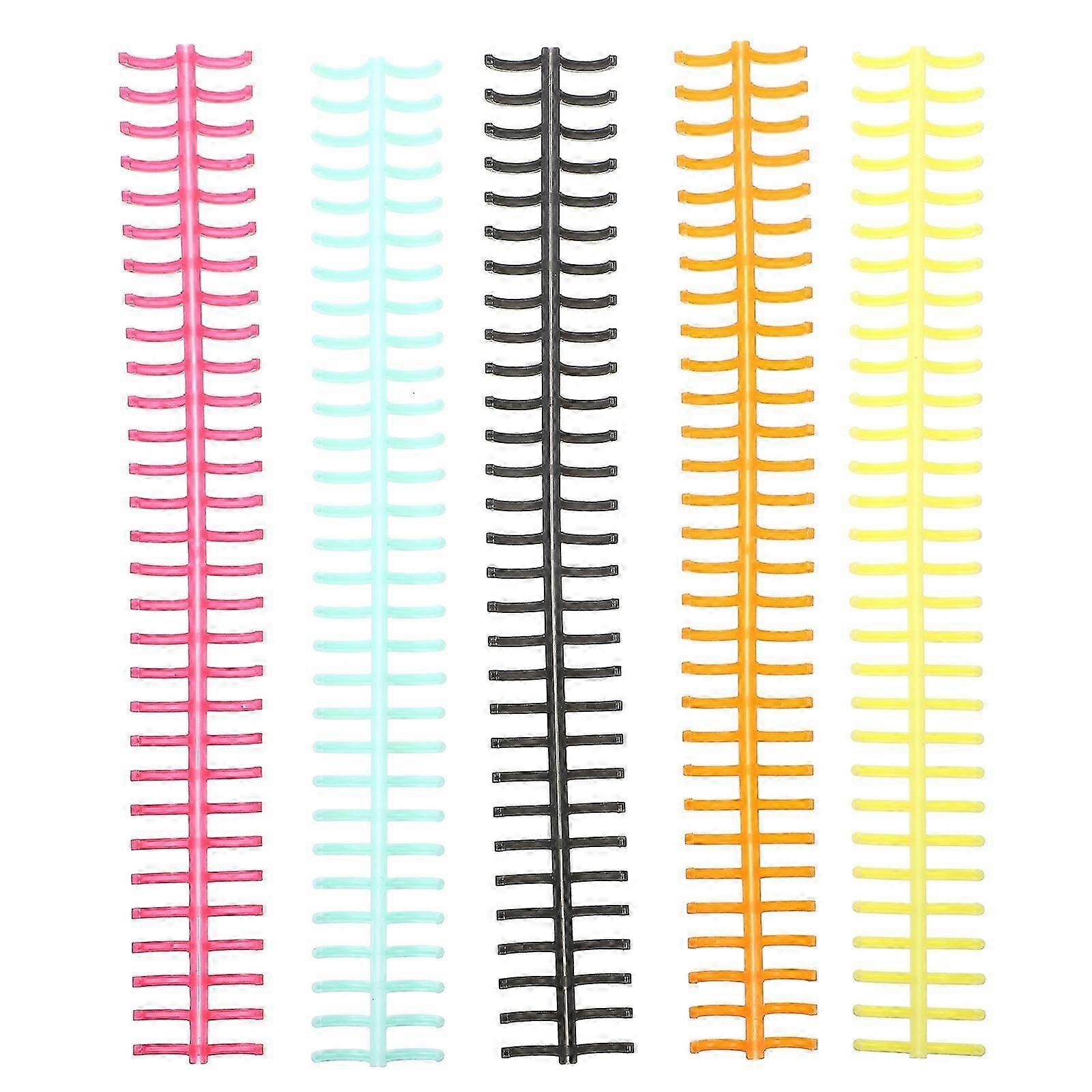 11Pcs Comb Bindings Spiral Coils for Notebook Binding Spines