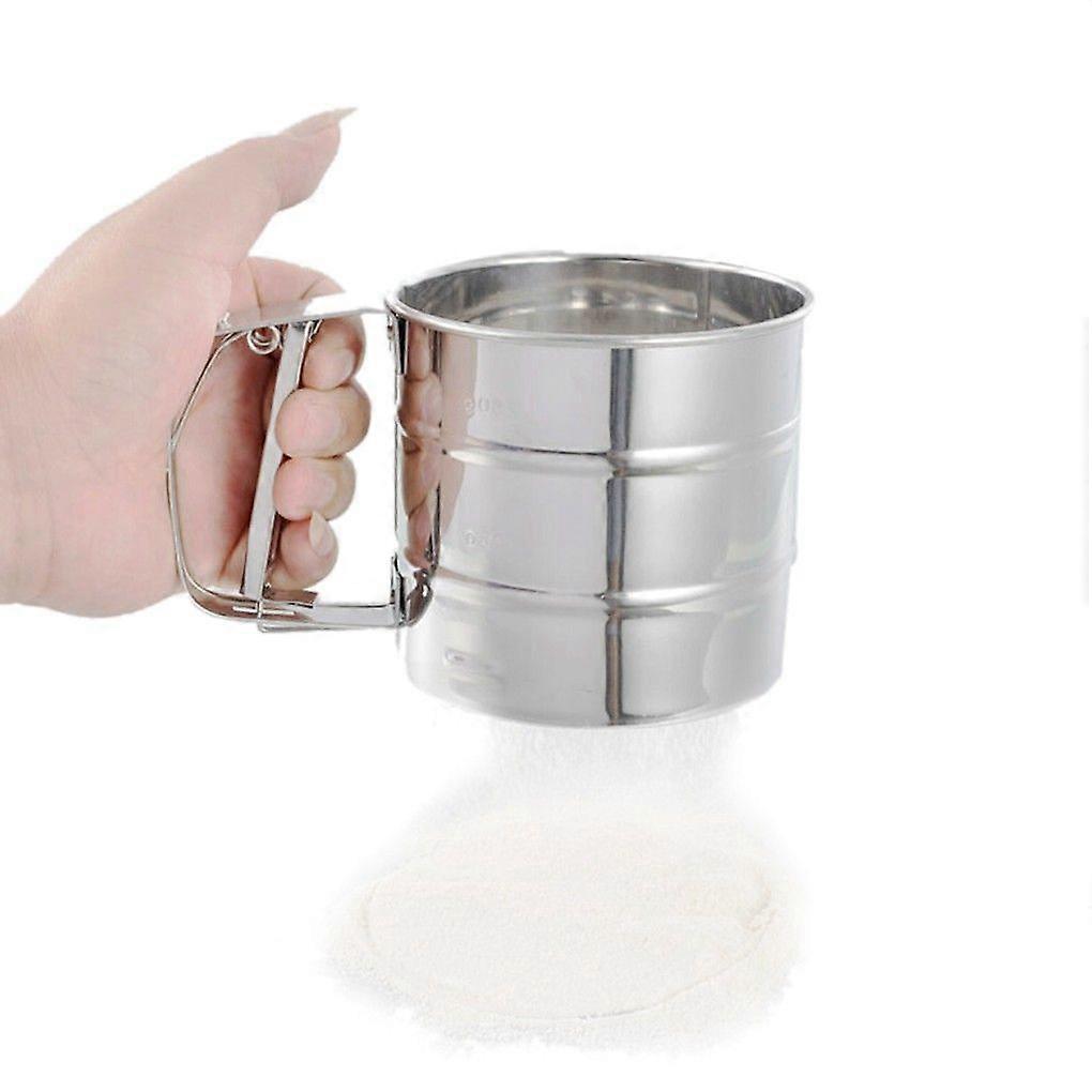 Mesh flour sieve cup strainer for kitchen baking