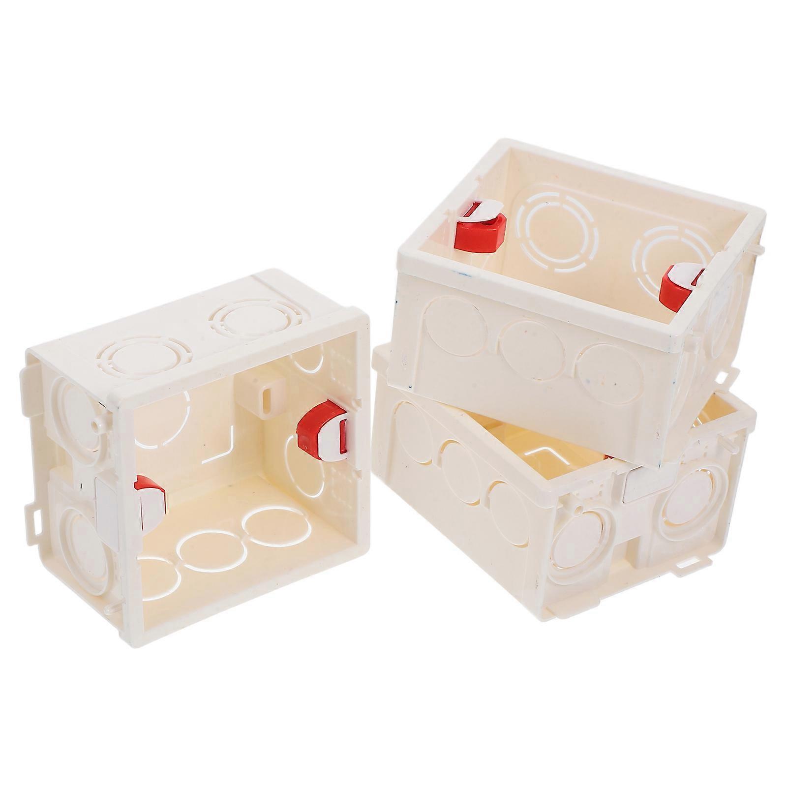 Wall Switch Box 3Pcs Electrical Outlet Box for Connecting Electrical Projects