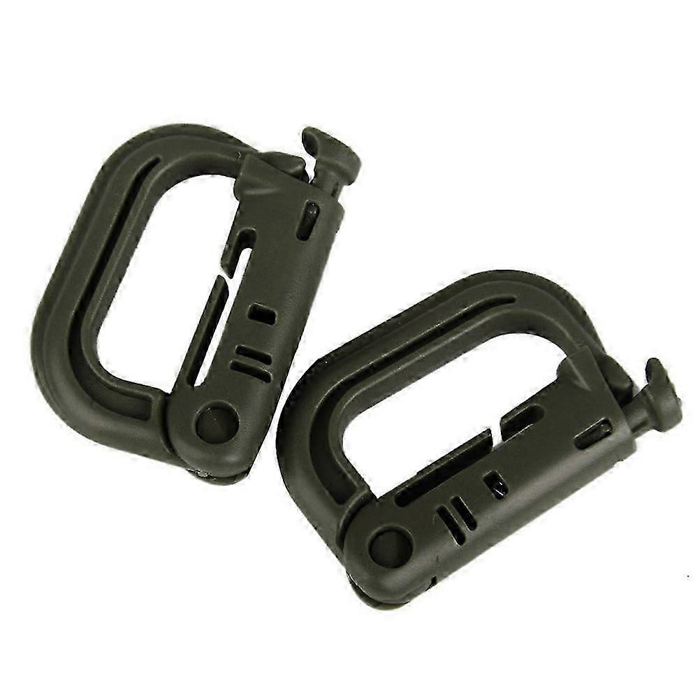 D-Ring Locking Buckles for Backpack 10Pcs Multipurpose Tactical Belt Accessories