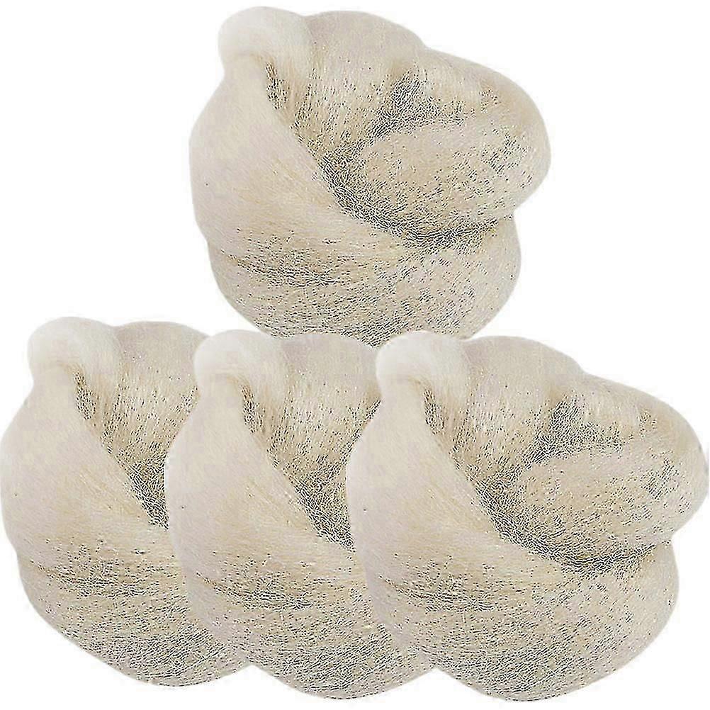 Supple Wool Toe Splitters Toe Separator for Protecting 4Pcs Pads