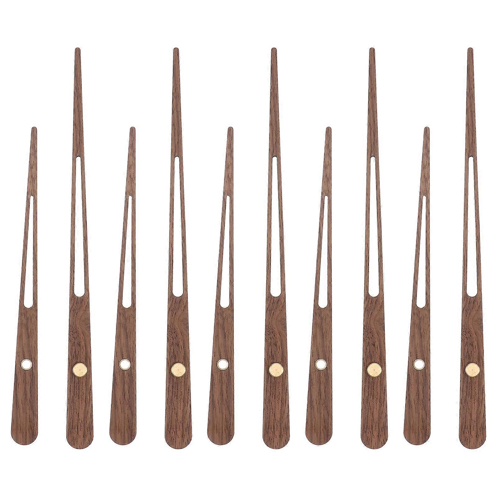 5pcs Wooden DIY Clock Pointer Replacement Clock Pointer Part (Wood Color)