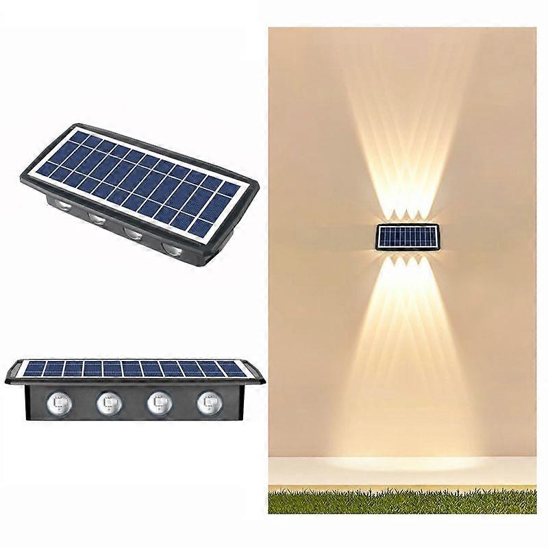 8 LED Solar Wall Lamp