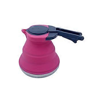 Kreativer, tragbarer Silikon-Wasserkocher für Outdoor-Aktivitäten, faltbar, auslaufsicher, 1500 ml, ideal für Kaffee, Camping und Reisen.