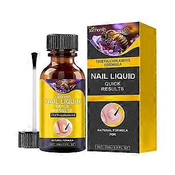 Líquido para uñas, reparador, suavizante y fortalecedor, cuidado de uñas, tratamiento nutritivo natural, 15 ml - MEDIANO