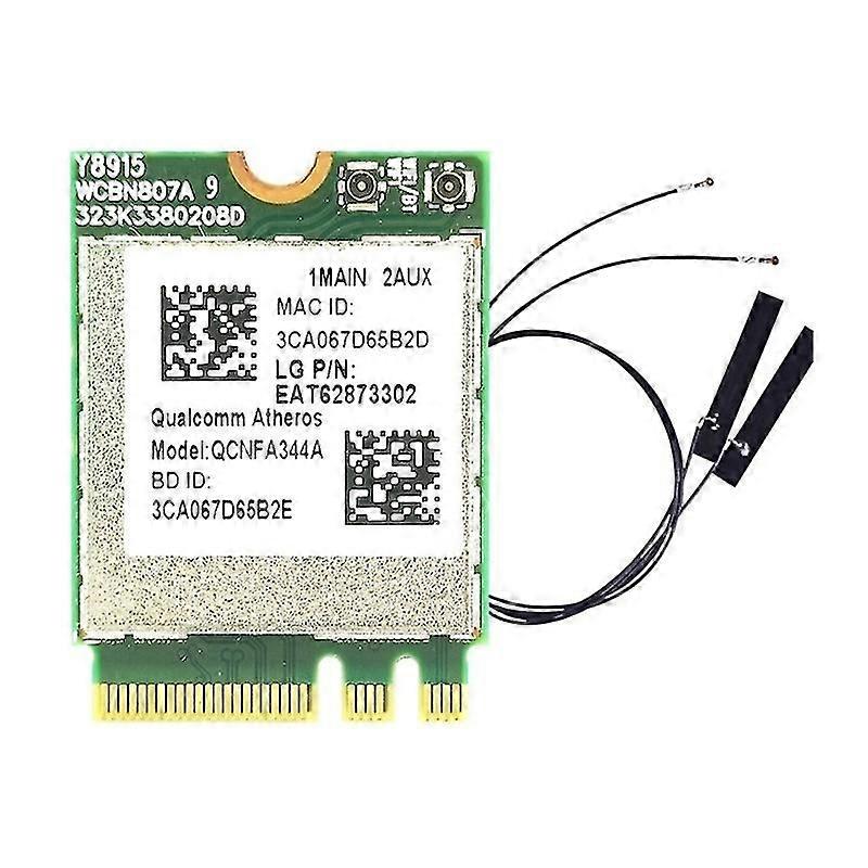 QCNFA344A 802.11AC NGFF Interface WiFi Adapter with Bluetooth-compatible 4.1