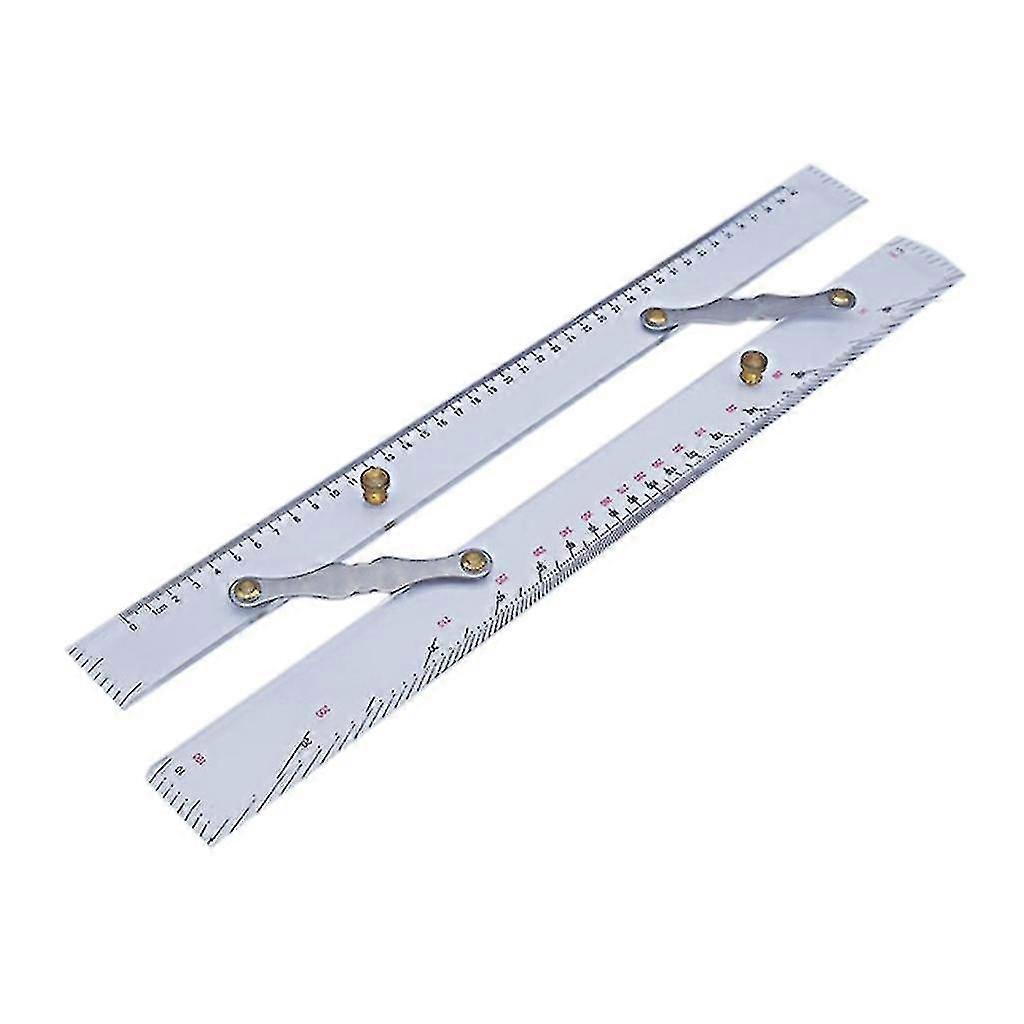 Clear Sea Chart Measuring Divider Marine Navigation Parallel Ruler-CE