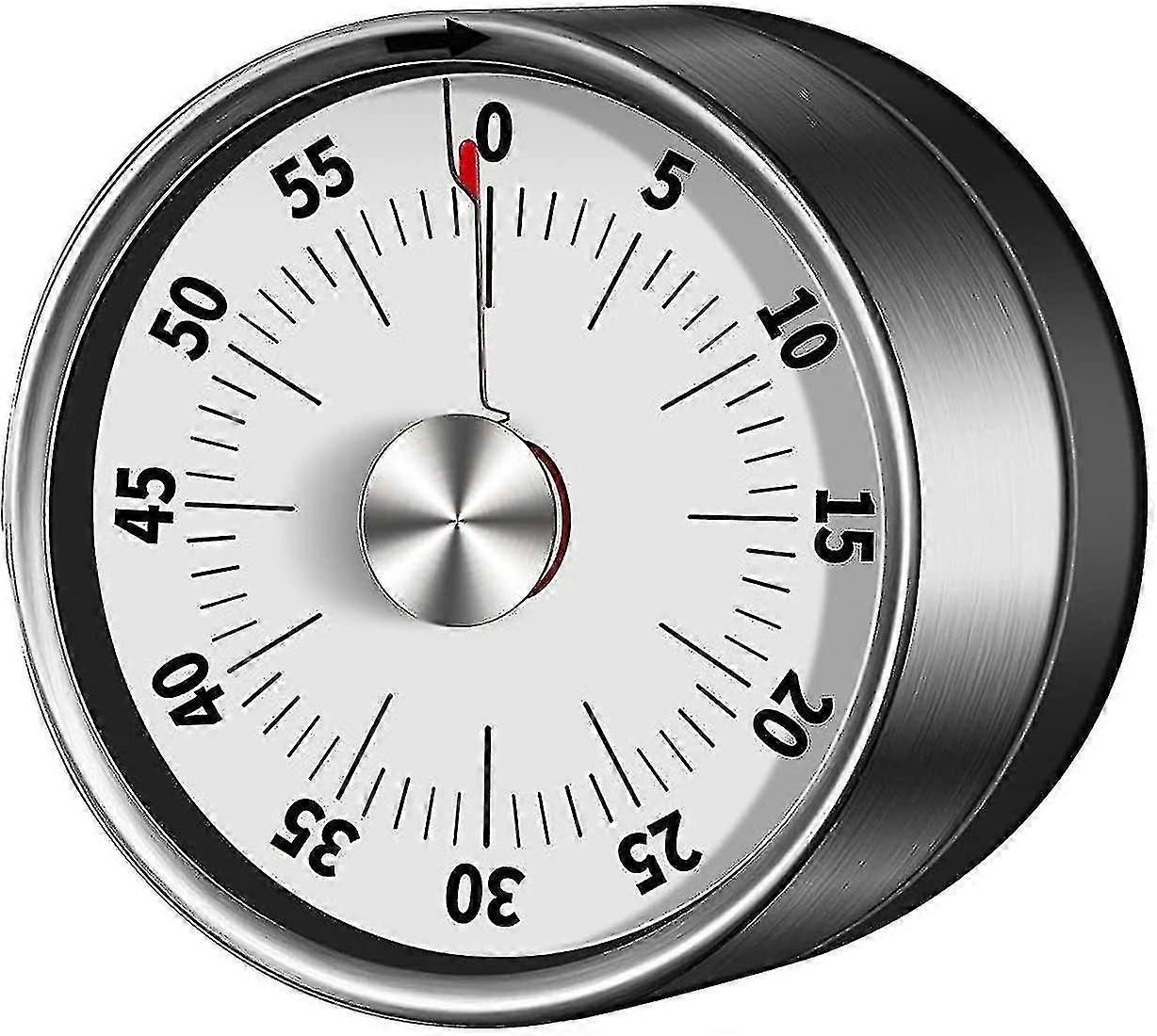 Visual Analog Timer, 55 Minutes, Kitchen Timer, Countdown Timer For Kids And Adults(white)