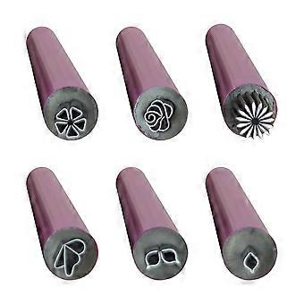 6 stks Nail Art Stempelpen Set Gebruiksvriendelijk DIY Gel Nagelpennen voor Mooie Bloempatronen Nagel Stempelen Nagellak Printer Kit voor Manicure