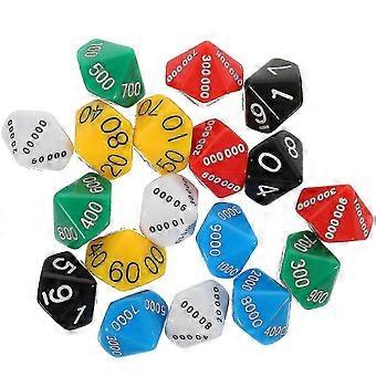 Plastic Dice Set for Place Value Board Game Ideal for Dice Party and Educational Playthings 26-27