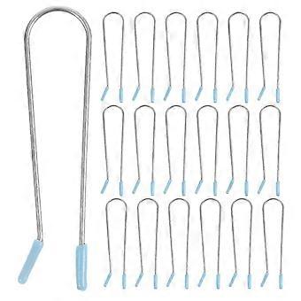 24pcs Hair Roller Clips compatible with Hot Curlers: Replacement U-Shaped Clamps compatible with 1.9cm Electric Rollers Secure Hold - Hot Curler Clip