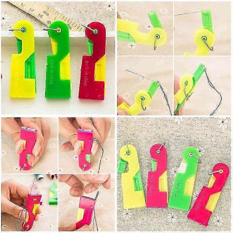 Automatic Threader Easy Sewing Needle Device For Elderly Housewife Use Thread Guide Tool