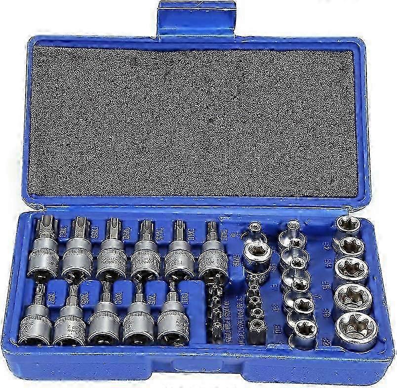 Socket Set Set of 34 Sockets, Socket Wrench, Socket Wrench Inserts, Nut Set, Macaron Socket Set,z