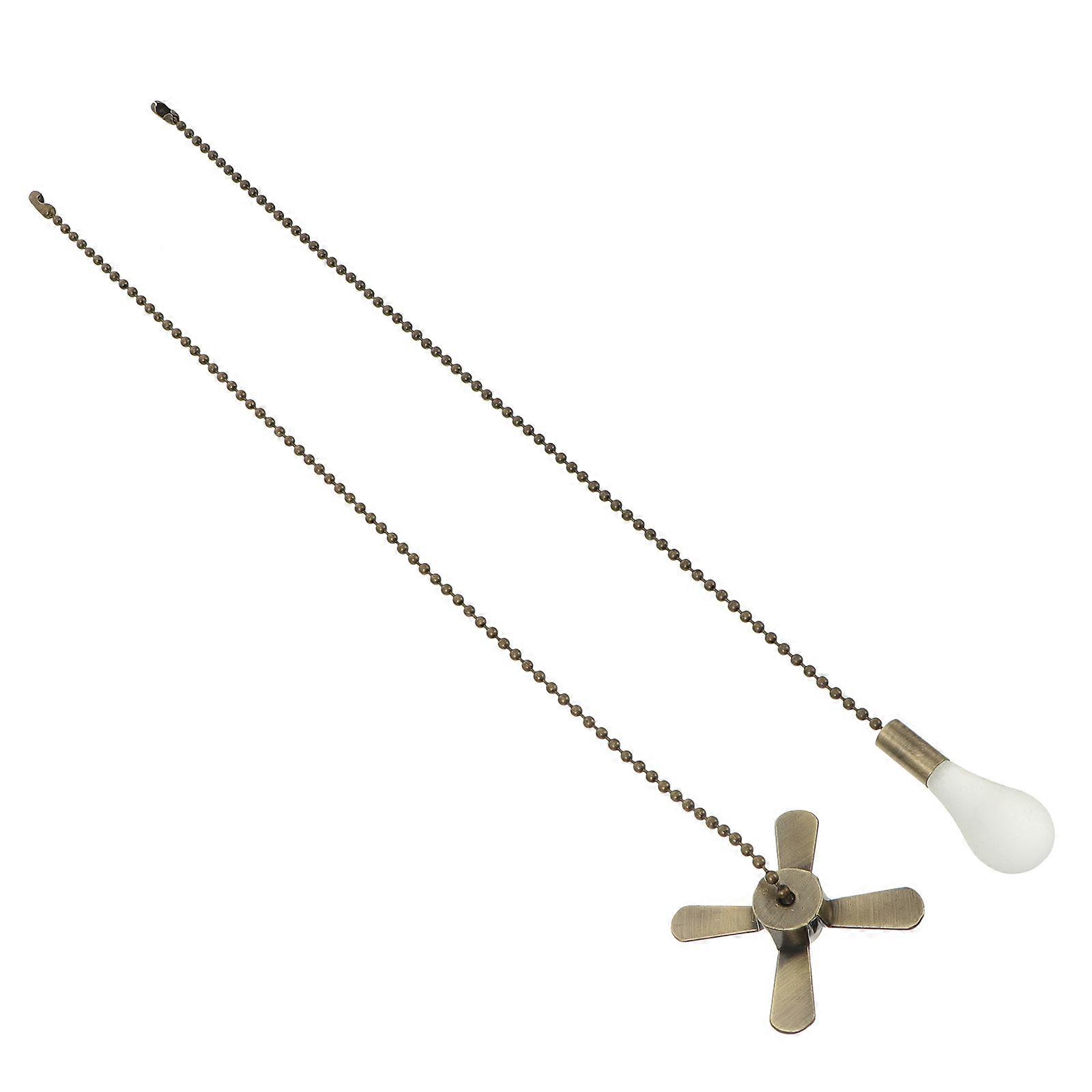 Copper Ceiling Fan Pull Chains for Fan Light Pull Cord 2Pcs Set
