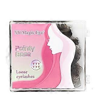 12D Pointy Base Loose Lash Fans, 1000pcs Premade False Eyelashes, Natural Wispy Look, Curl C/D, 0.05-0.07mm Thickness, 8-15mm Mixed Lengths