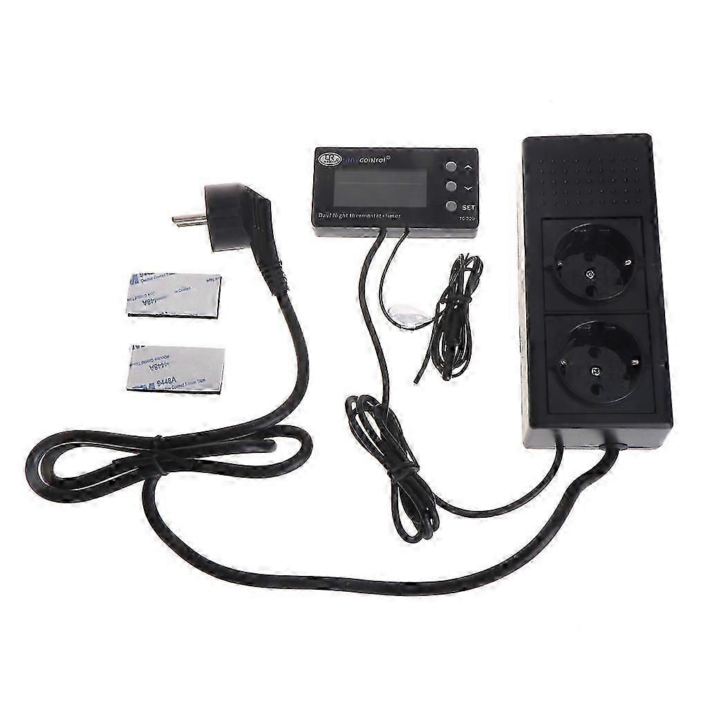 Digital LED Heating & Cooling Temperature Controller Reptile Thermostat Temp
