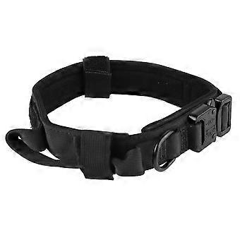 Dog Collar with Stainless Steel Buckle Adjustable Thick Nylon Dog Collar for Medium and Large Dogs Outdoor Training
