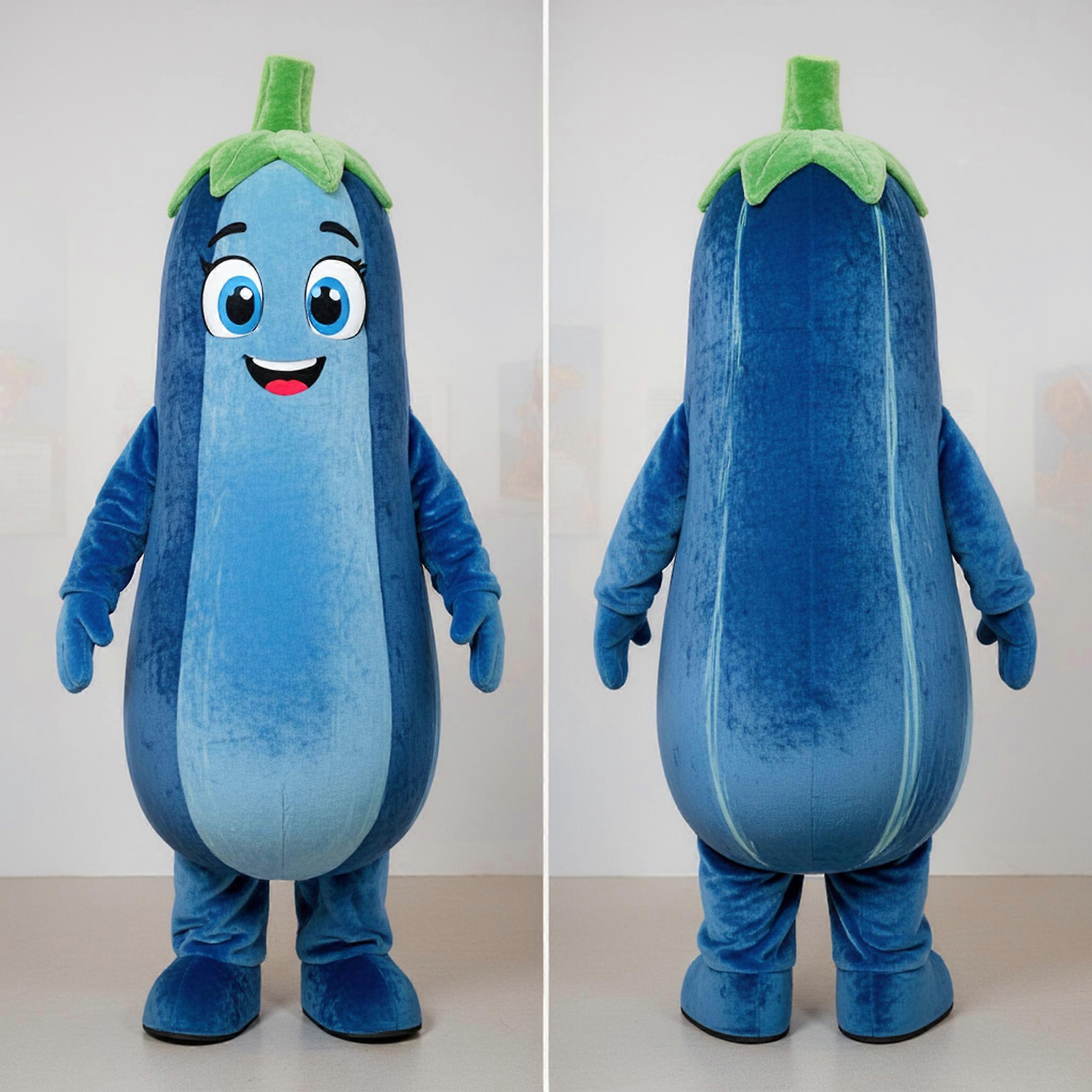 MASTICOT Azure Blue Rounded Zucchini Mascot