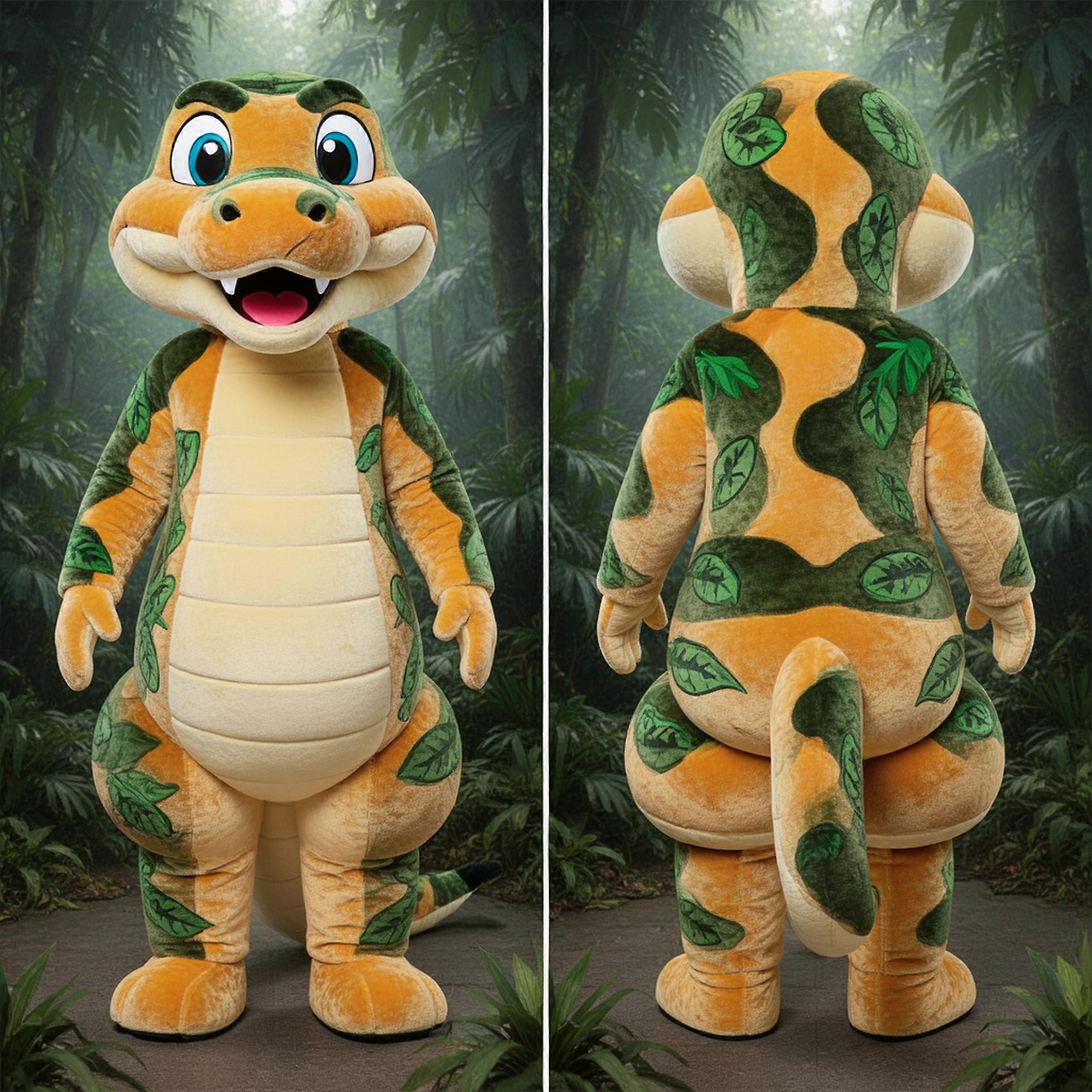 MASTICOT Tan Rounded Anaconda Mascot