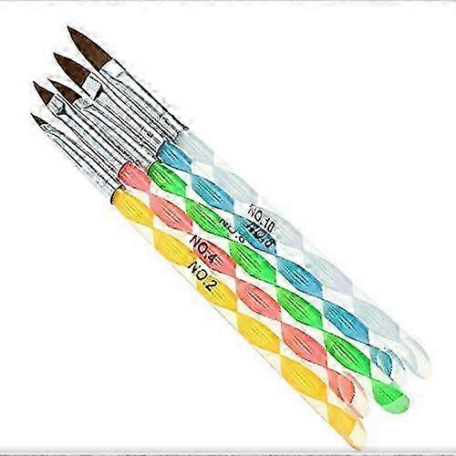 Metallic Resin Nail Brush Set 5pc