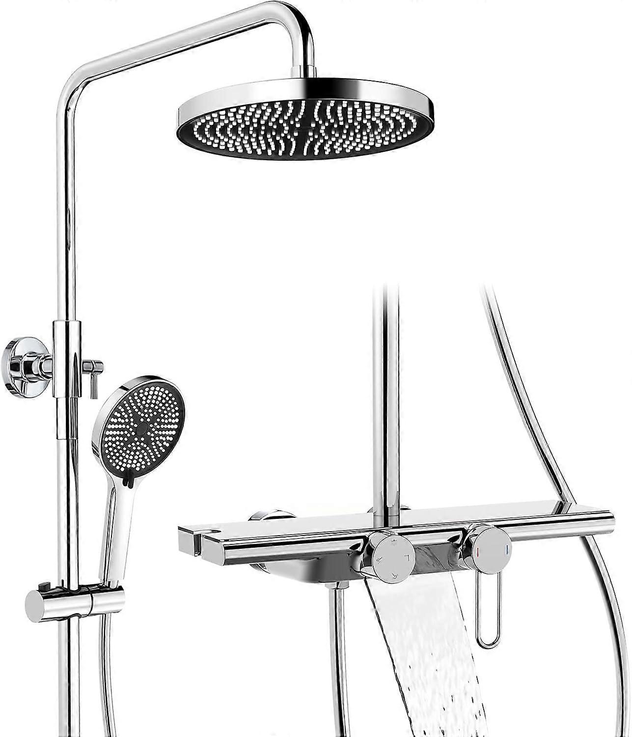 Douchesysteem - Douche Set - Regendouche - Handdouche - Watervaluitloop