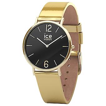 Ice laminated Quartz Analog Woman Watch with Ic015090 Synthetic Leather Bracelet