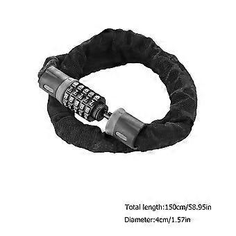 Anti-Theft Password Bike Lock Chain Five-Digit Lock Secure for Bike Use