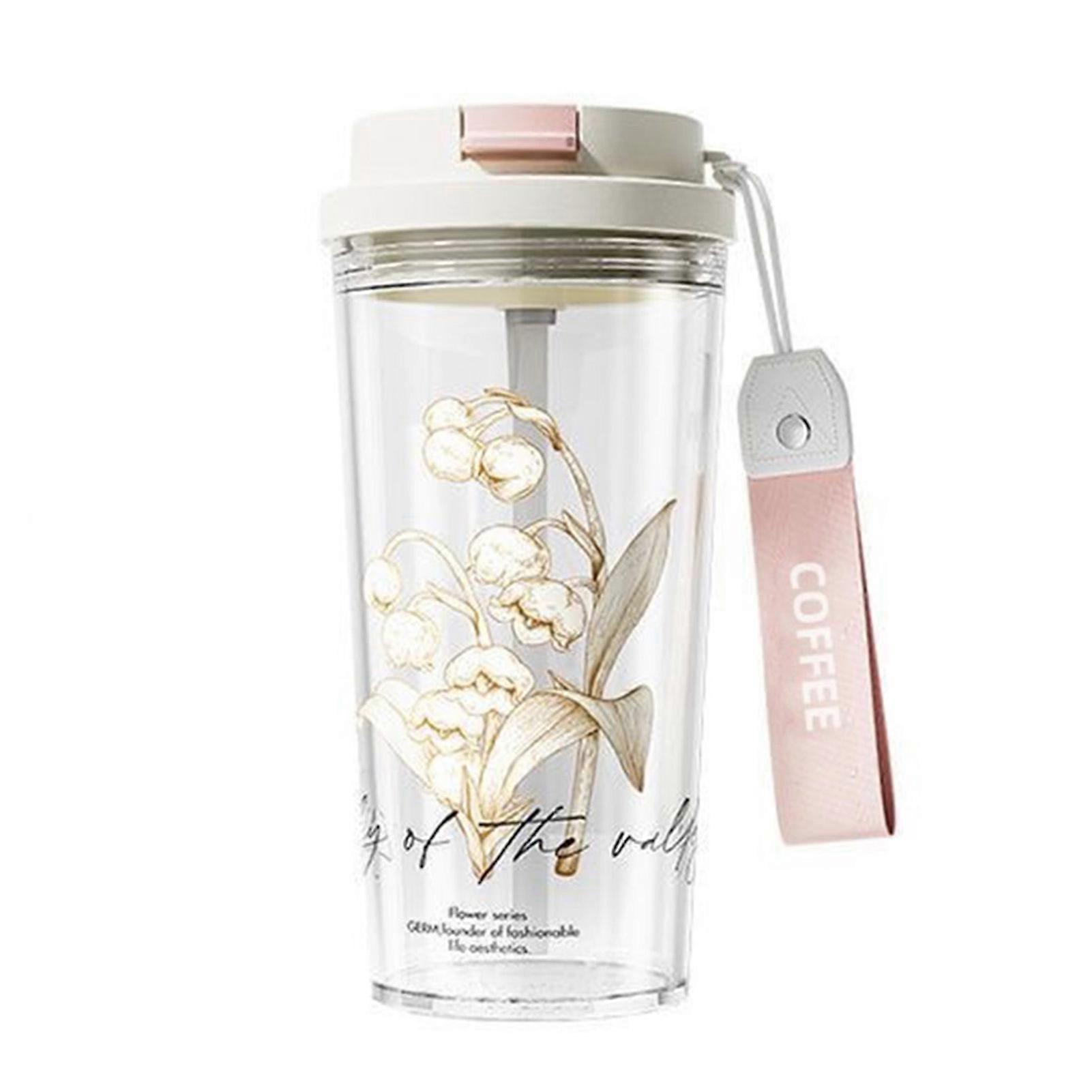 580ml Straw Bottle PP Lightweight