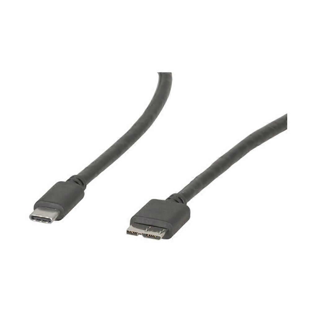 TO MICRO TYPE B Usb 3.0 Type C Plug To Plug Cable 1m Reversible Plug Orientation