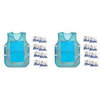 2X Cooling Vest Summer Cooling Clothes Ice Vest Cool Sunstroke Protective Clothes Reusable Ice Vest for Running-SHZNV