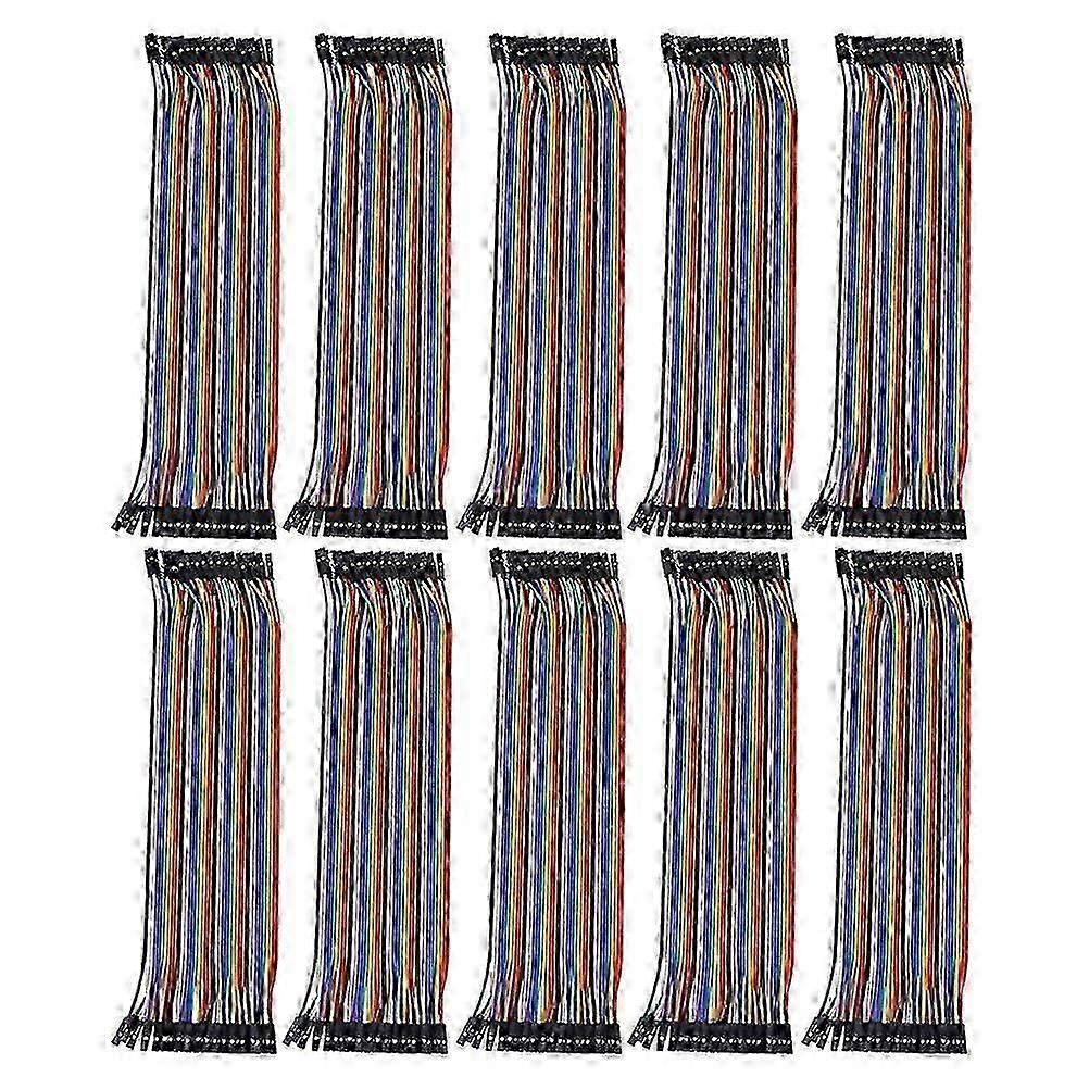 10 PCS Jumper Wire Set, Breadboard Compatible Ribbon Cables