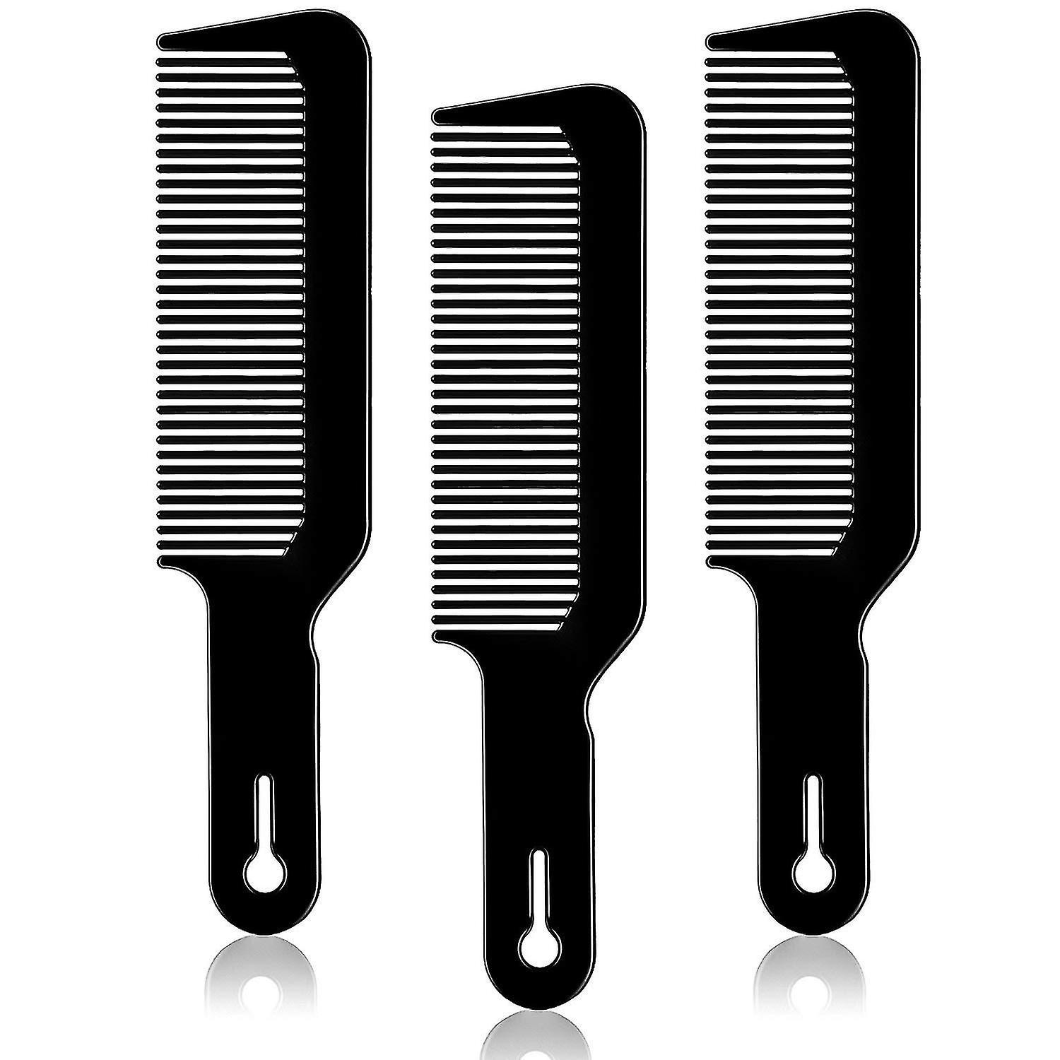 3 Pack Barber Combs Clipper Comb (black)