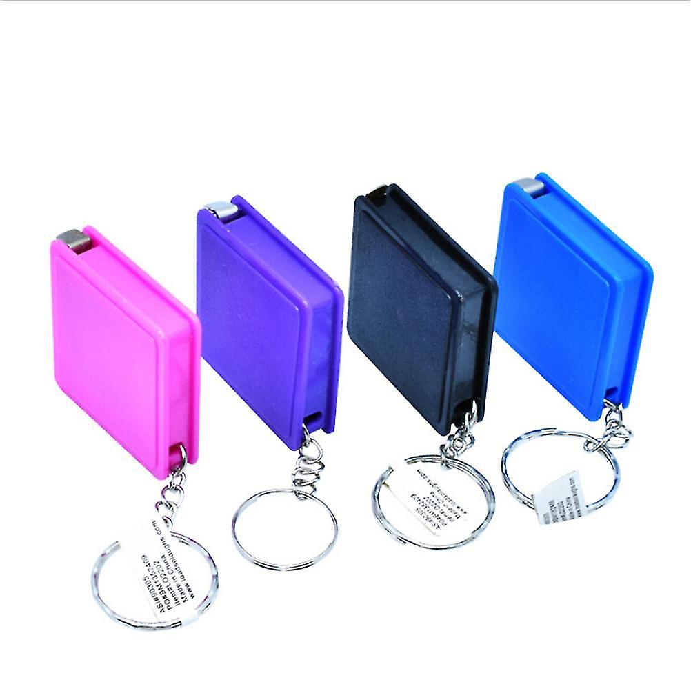 1m Retractable Ruler Plastic Portable Mini Tape Measure With Key Chain