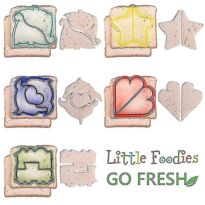 23pcs/set Sandwich Cutter With Cute Animal Shape Fruit Bread Crust Cutters