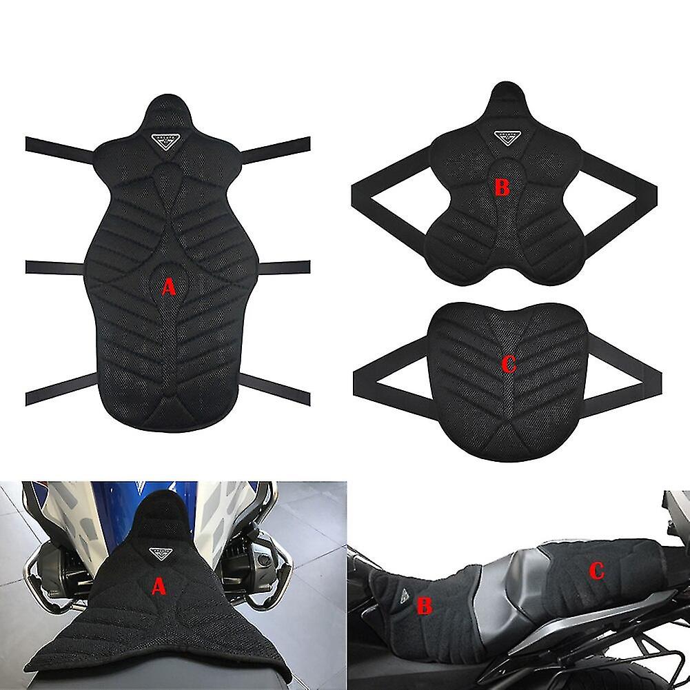 Trumsen 3d Air Pad Moto Siège Coussin Housse Universel AntiChoc Respirant Pour Vélo de Rue Électriqu