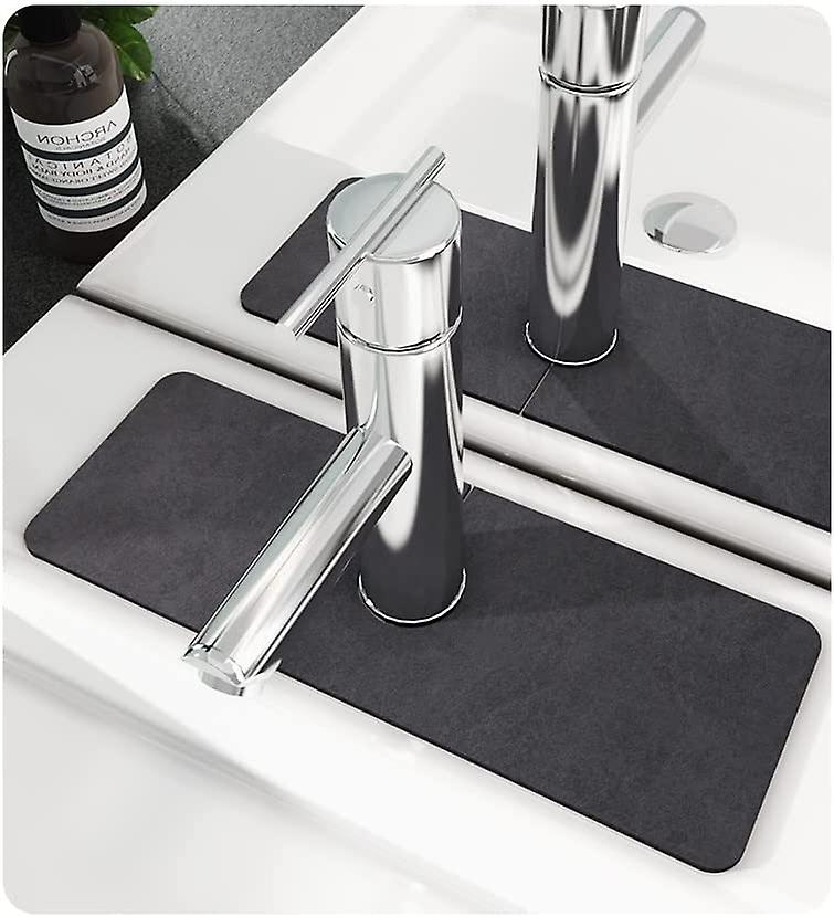 HeyteaFaucet Splash Catcher , Splash Filter Faucet , Drying Mat for Kitchen Counter , Sink Splash Guard , Sink mat , Dish Drying Mat Faucet Drip Catch